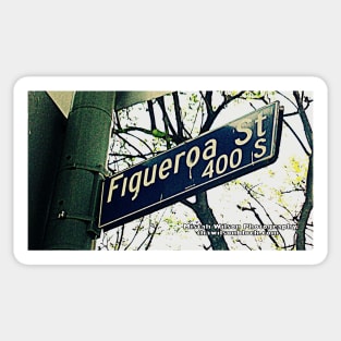 Figueroa Street, Los Angeles, California by Mistah Wilson Sticker